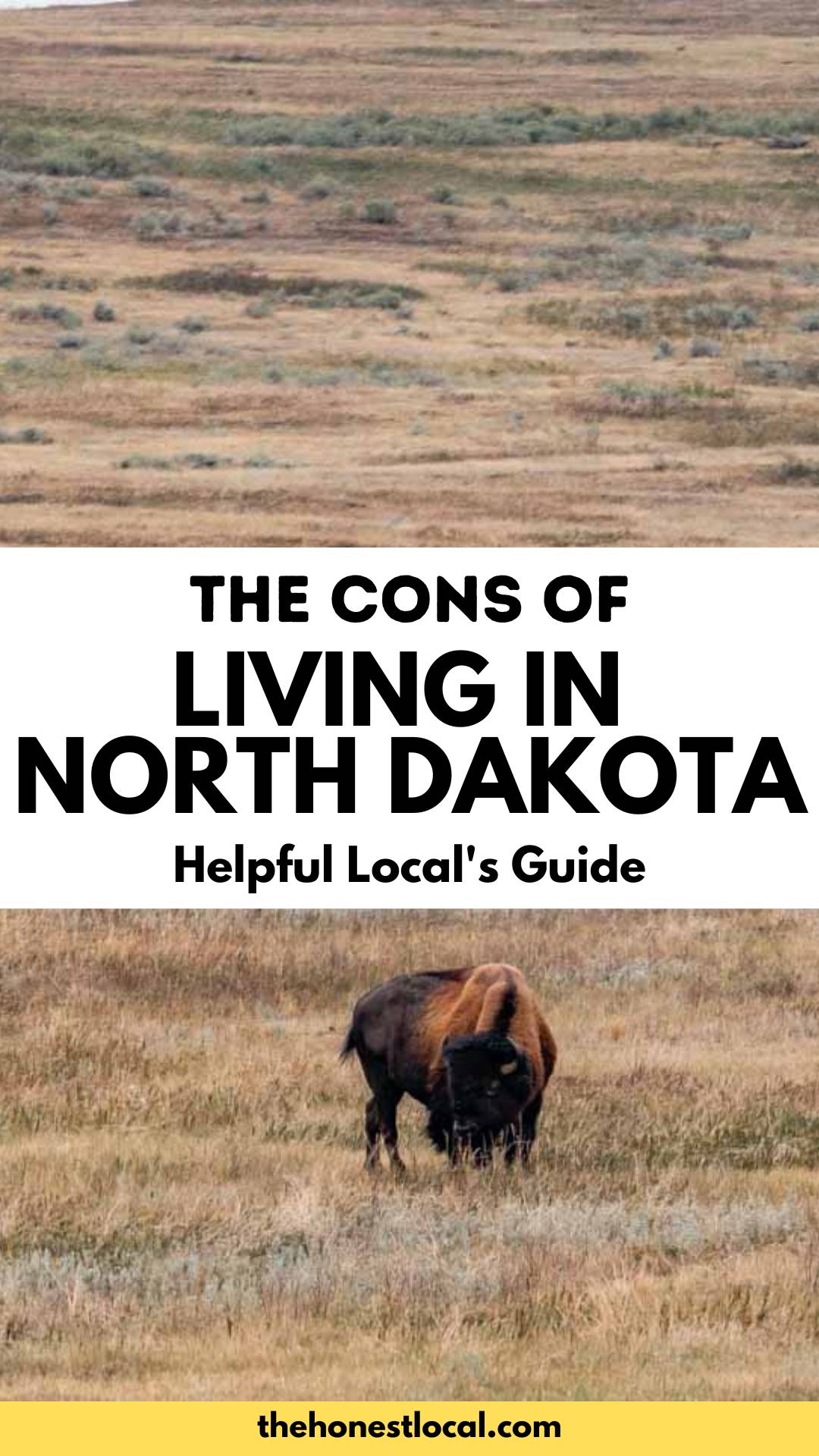 cons of living in north dakota