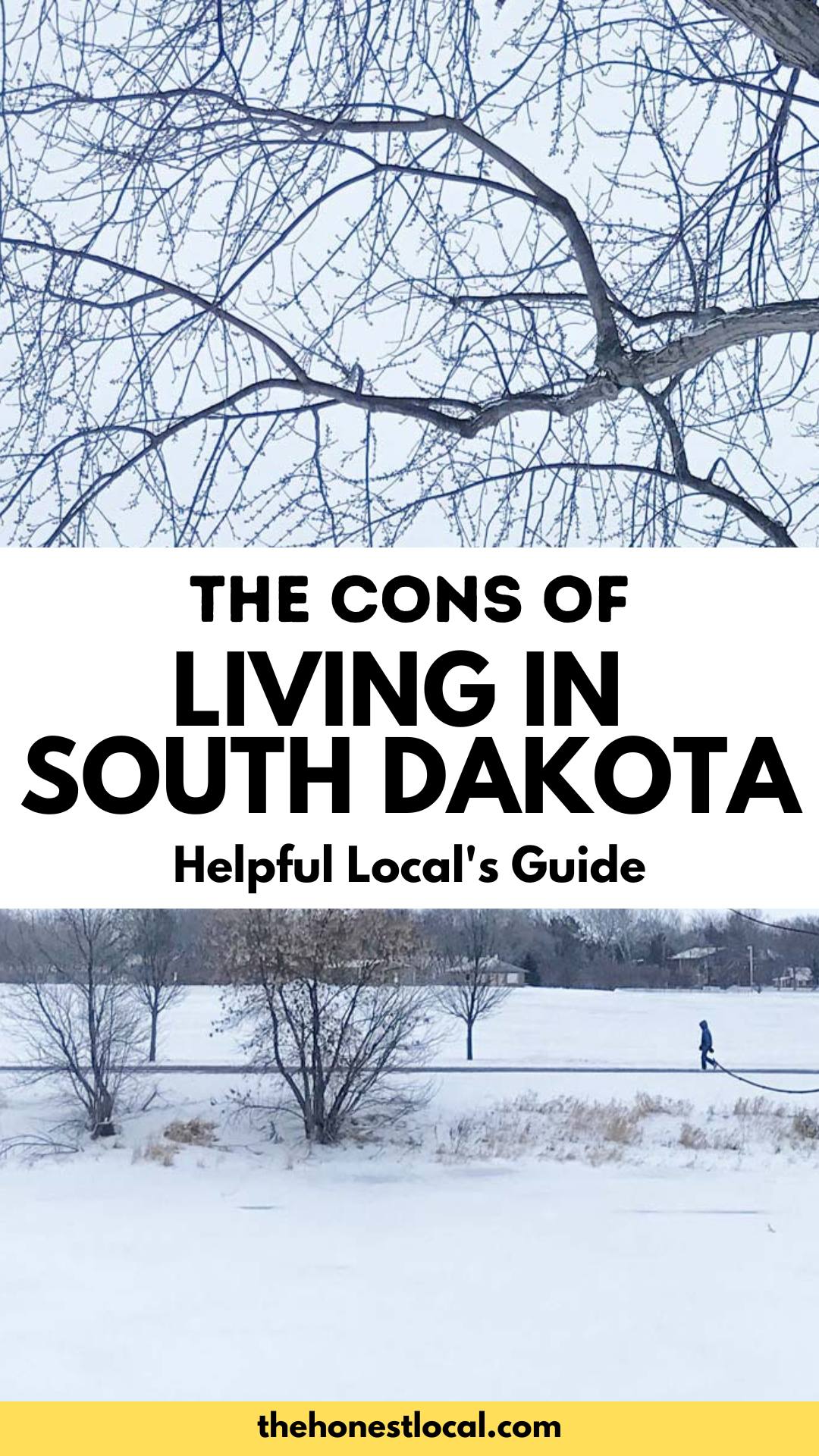 cons of living in south dakota