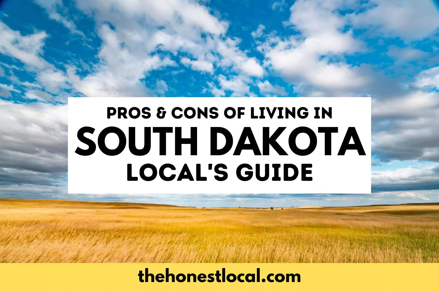 pros and cons of living in south dakota
