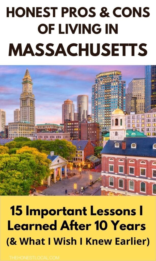pros and cons of living in Massachusetts