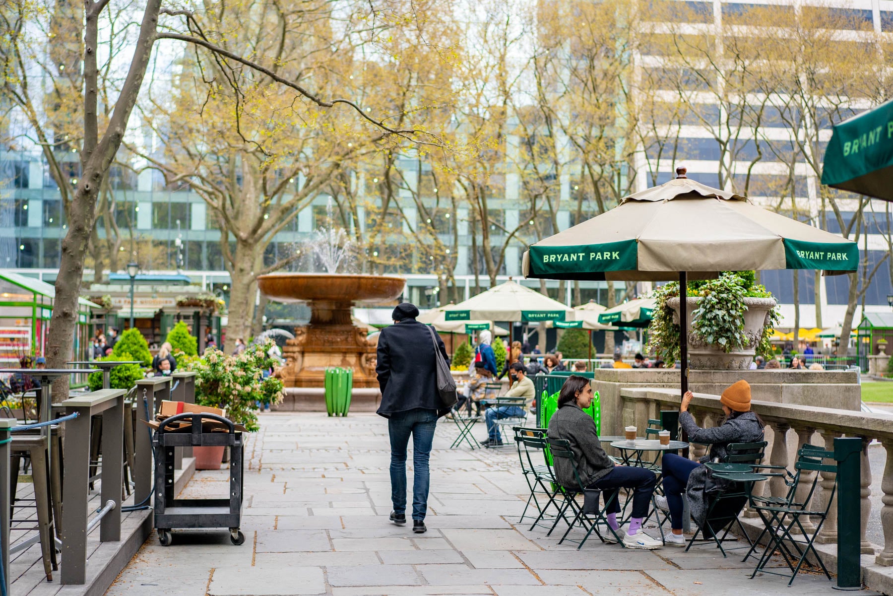 bryant park new york city spring